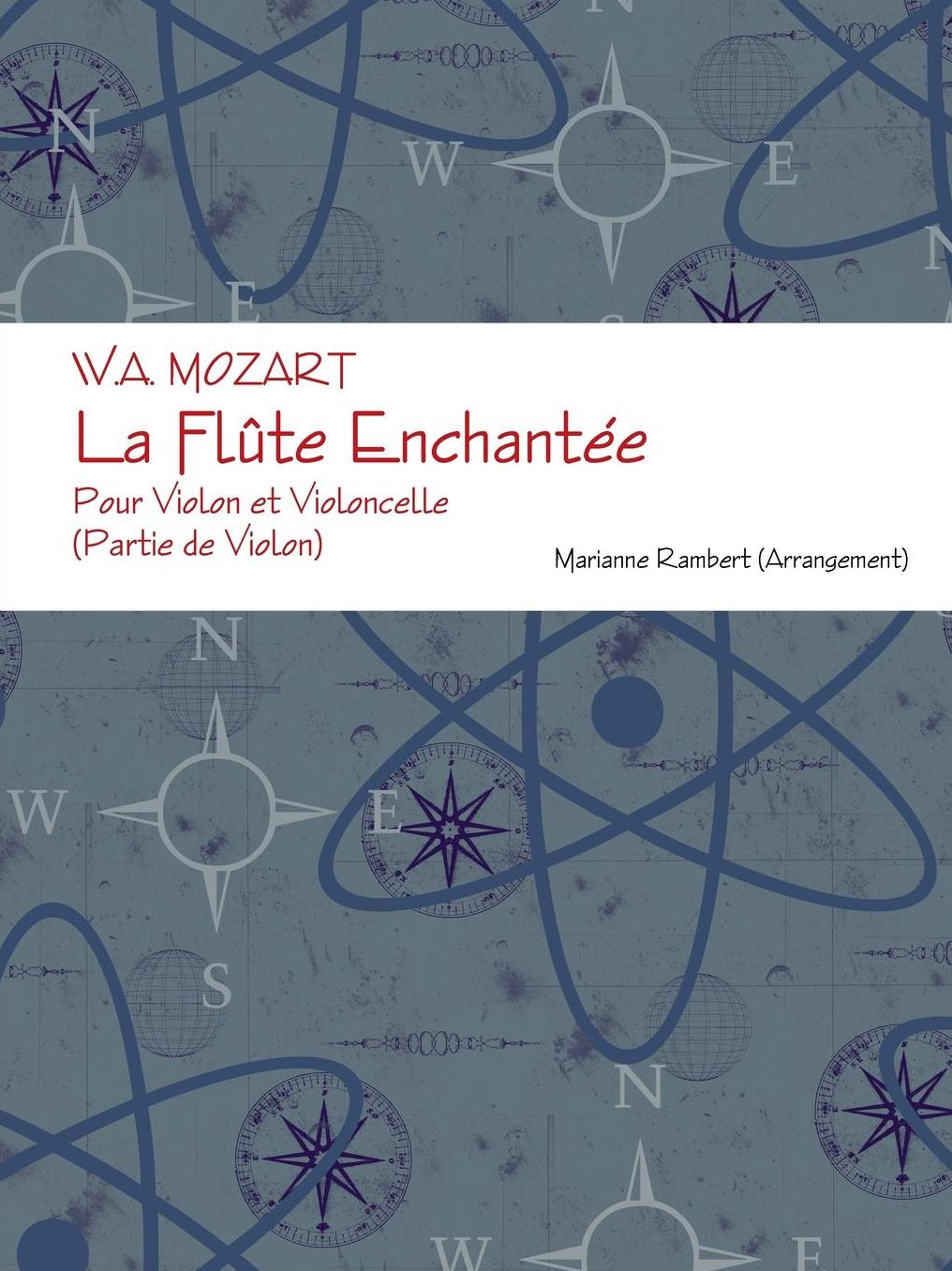 W.A. Mozart La Flute Enchantee Pour Violon Et Violoncelle (Partie de Violon)