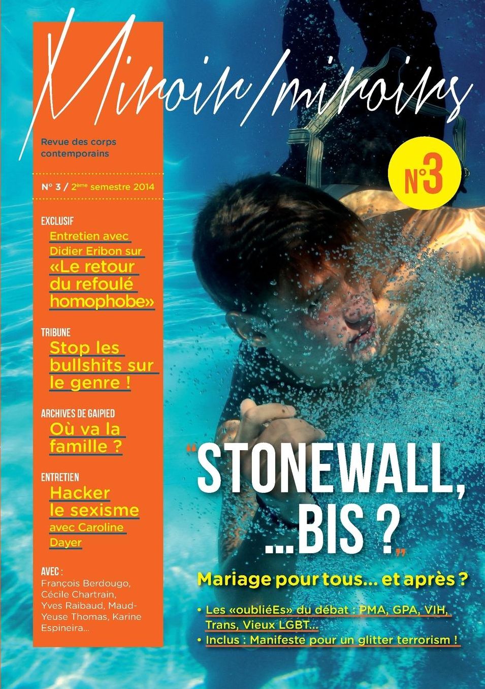 STONEWALL... BIS ? Les oubliEés du "Mariage pour tous", un an après.... REVUE MIROIR / MIROIRS N°3