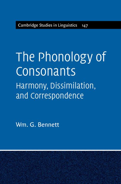The Phonology of Consonants: Harmony, Dissimilation and Correspondence