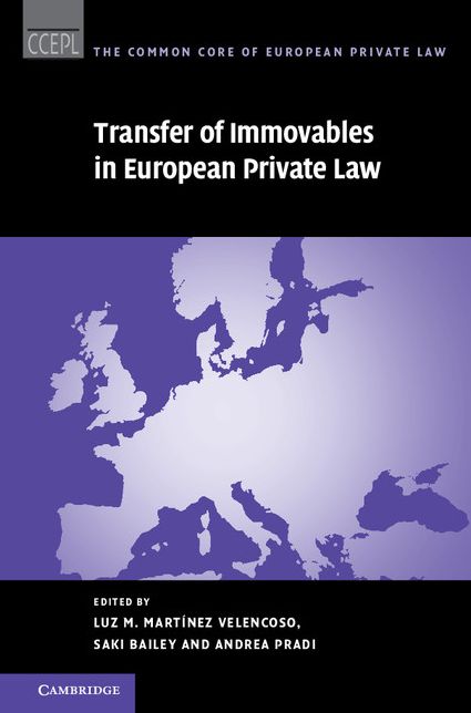 Transfer of Immovables in European Private Law