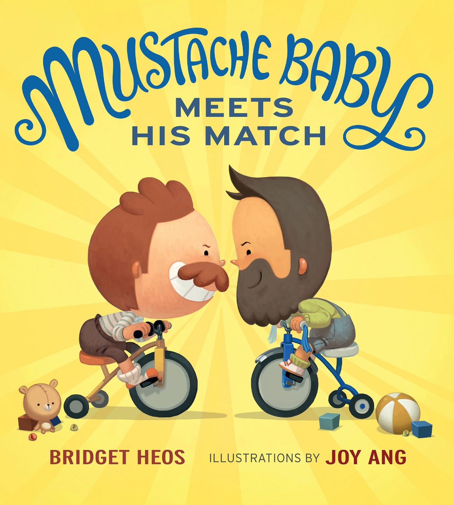 Mustache Baby Meets His Match (board book)