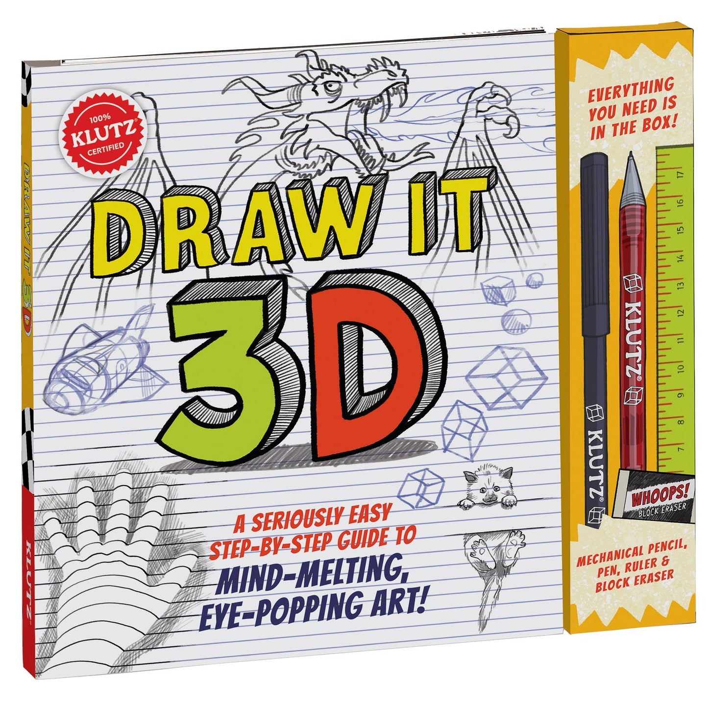 Draw It 3D : A Seriously Easy Step-by-Step Guide to Mind-Melting, Eye-Popping Art!