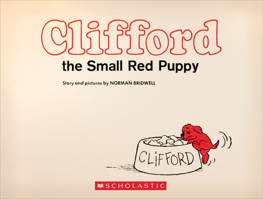 Clifford the Small Red Puppy (Vintage Hardcover Edition)