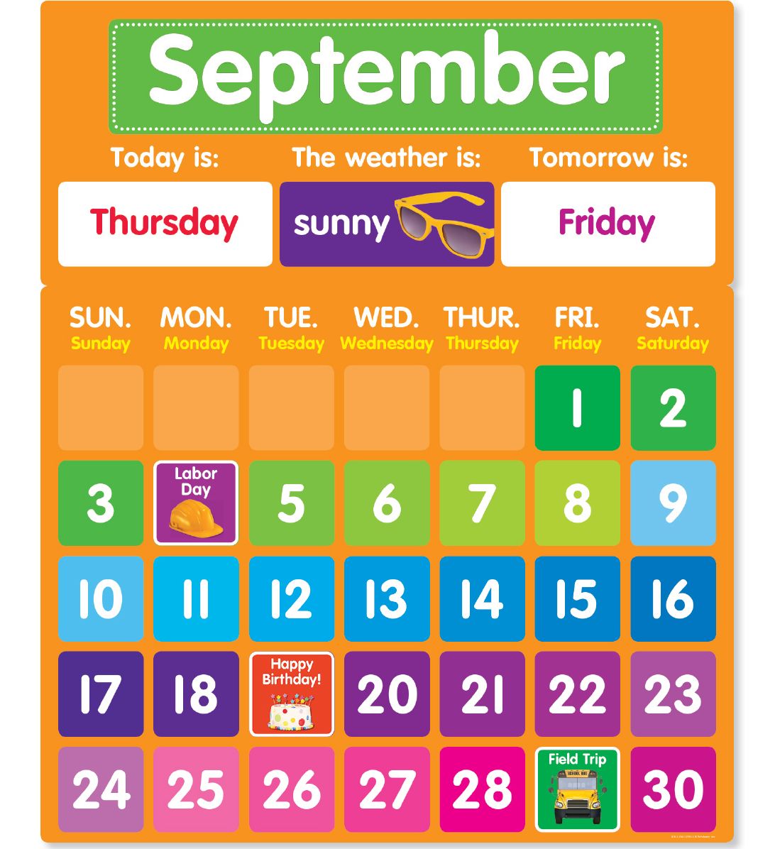 Color Your Classroom: Calendar Bulletin Board