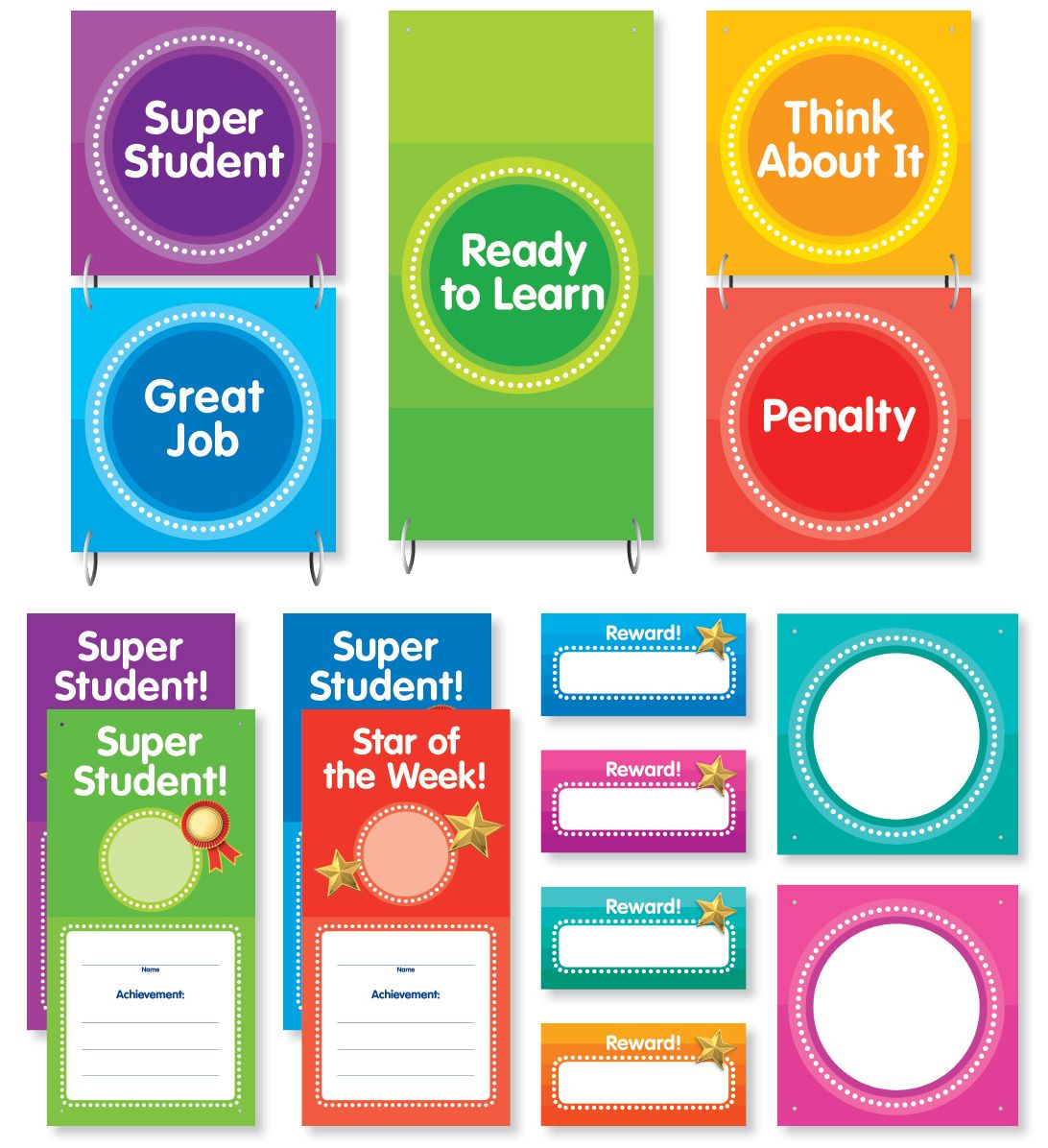Color Your Classroom: Behavior Clip Chart Mini Bulletin Board