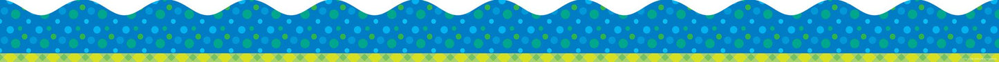 Tape It Up! Bubbling Blues Scalloped Trimmer