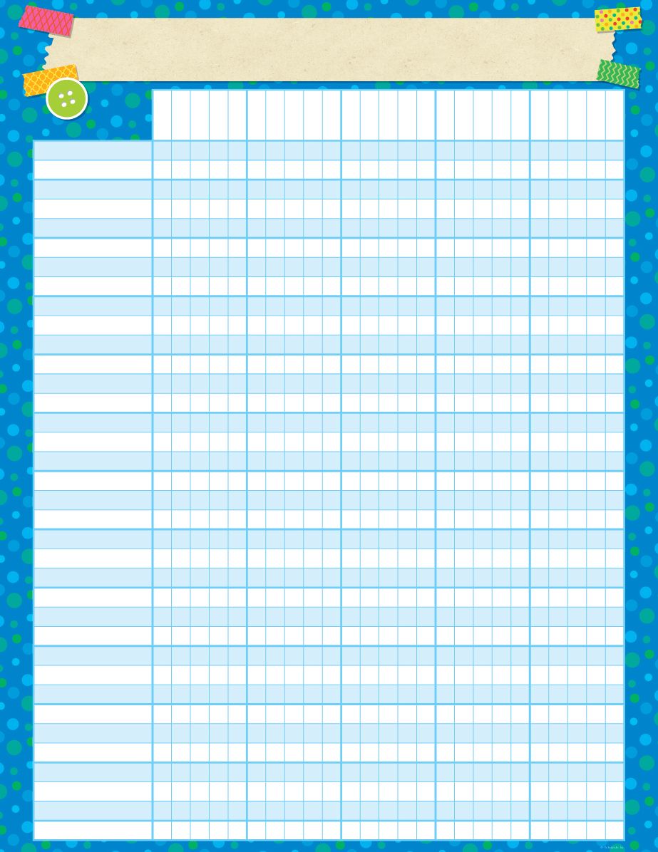 Tape It Up!: Incentive Chart
