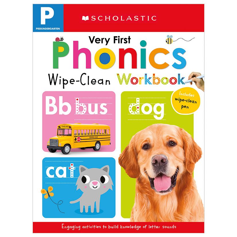 Wipe Clean Workbook: Pre-K My Very First Phonics (Scholastic Early Learners)