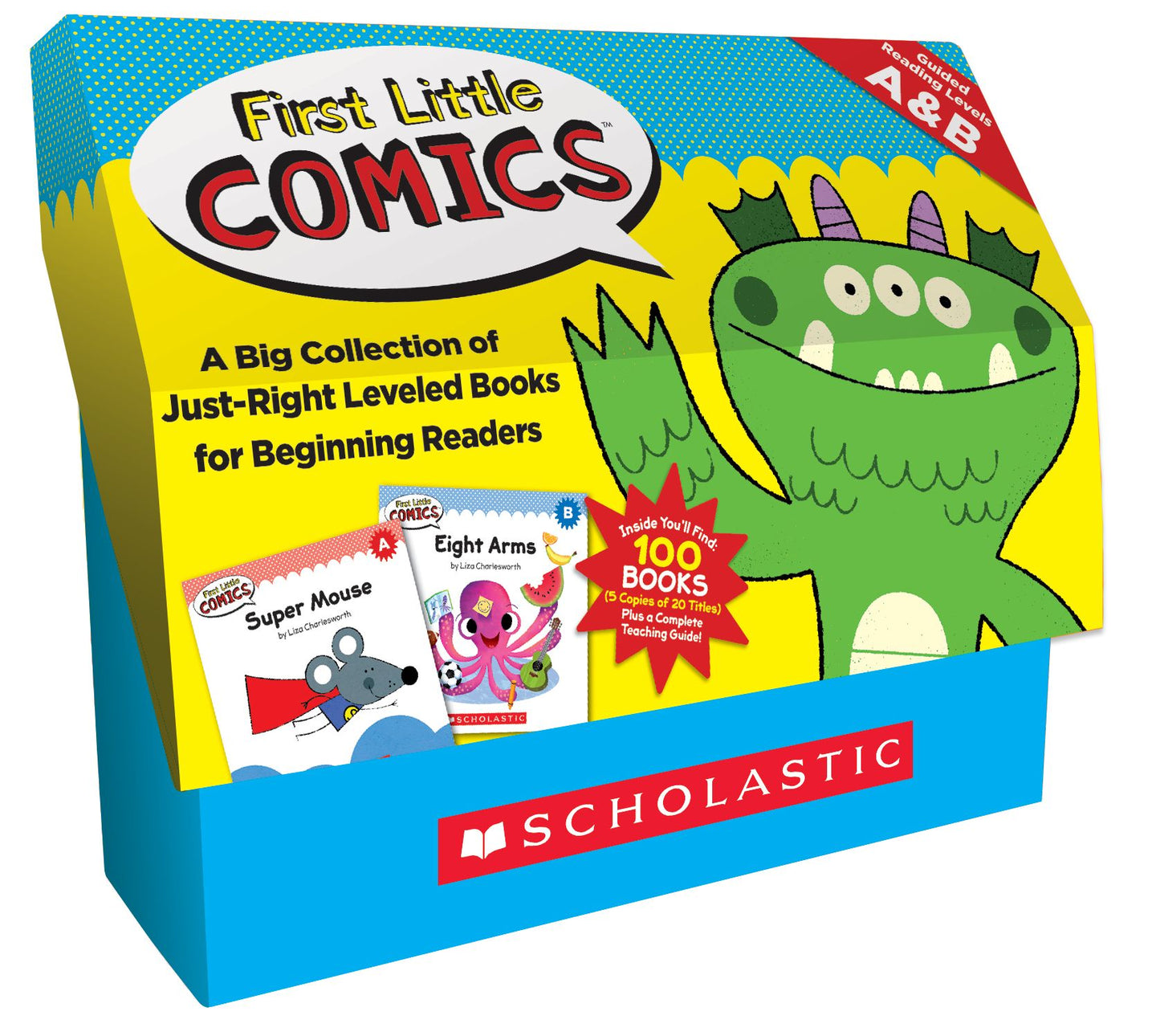 First Little Comics Classroom Set: Levels A & B: A Big Collection of Just-Right Leveled Books for Beginning Readers