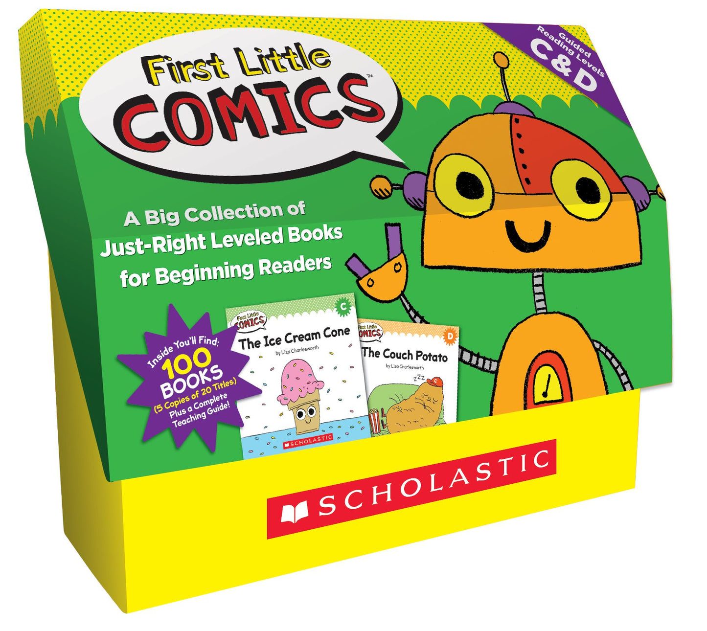 First Little Comics Classroom Set: Levels C & D: A Big Collection of Just-Right Leveled Books for Beginning Readers