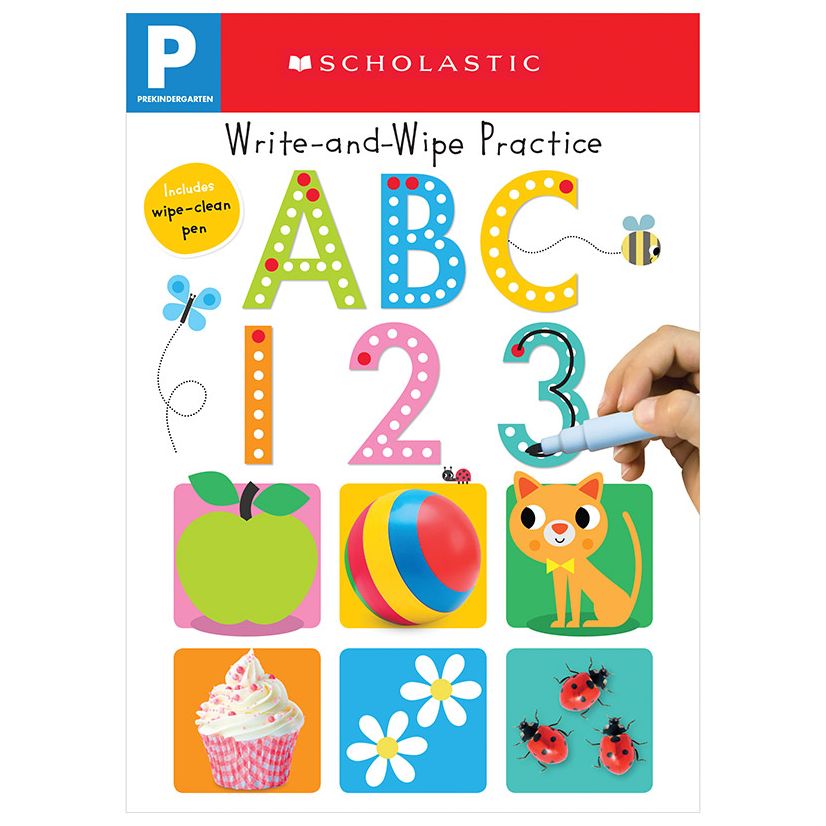 Write and Wipe Practice Flip Book: ABC 123 (Scholastic Early Learners)