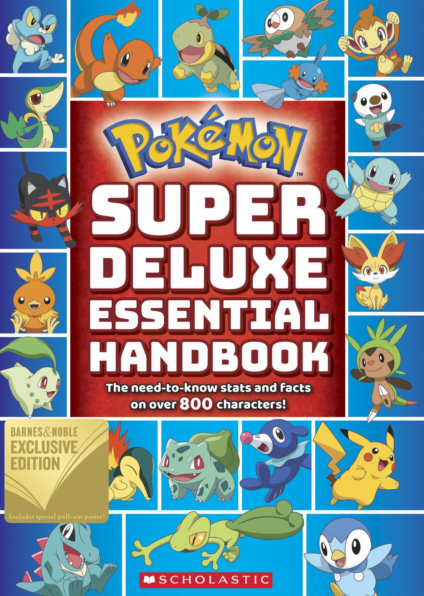 Super Deluxe Essential Handbook (Pokémon): The need-to-know stats and facts on over 800 Pokémon (B&N Exclusive Edition)