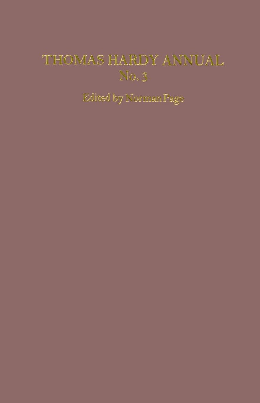 Thomas Hardy Annual No. 3