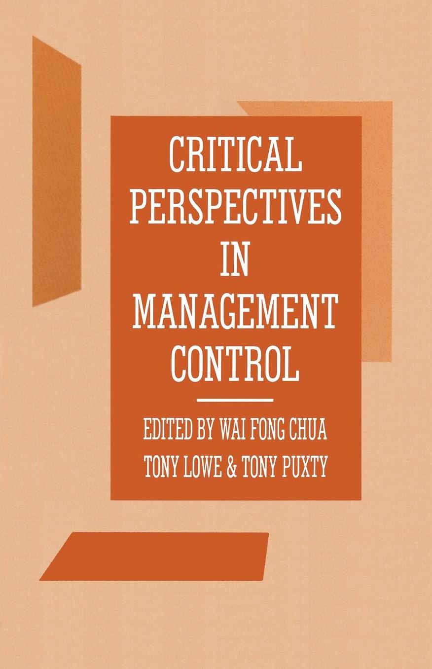 Critical Perspectives in Management Control