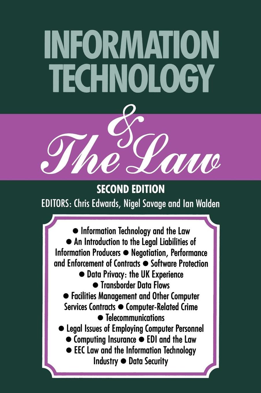 Information Technology & The Law