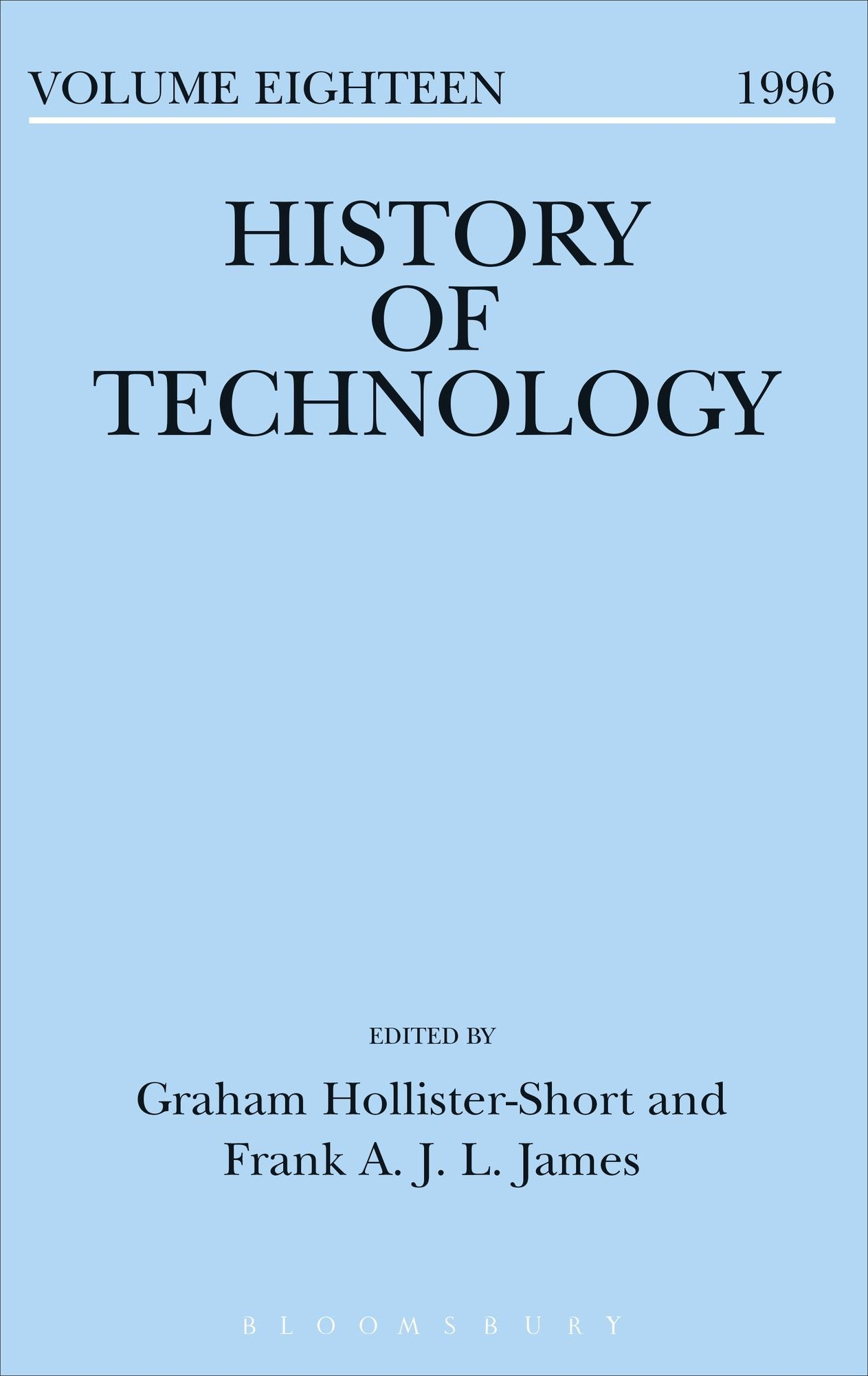 History of Technology Volume 18