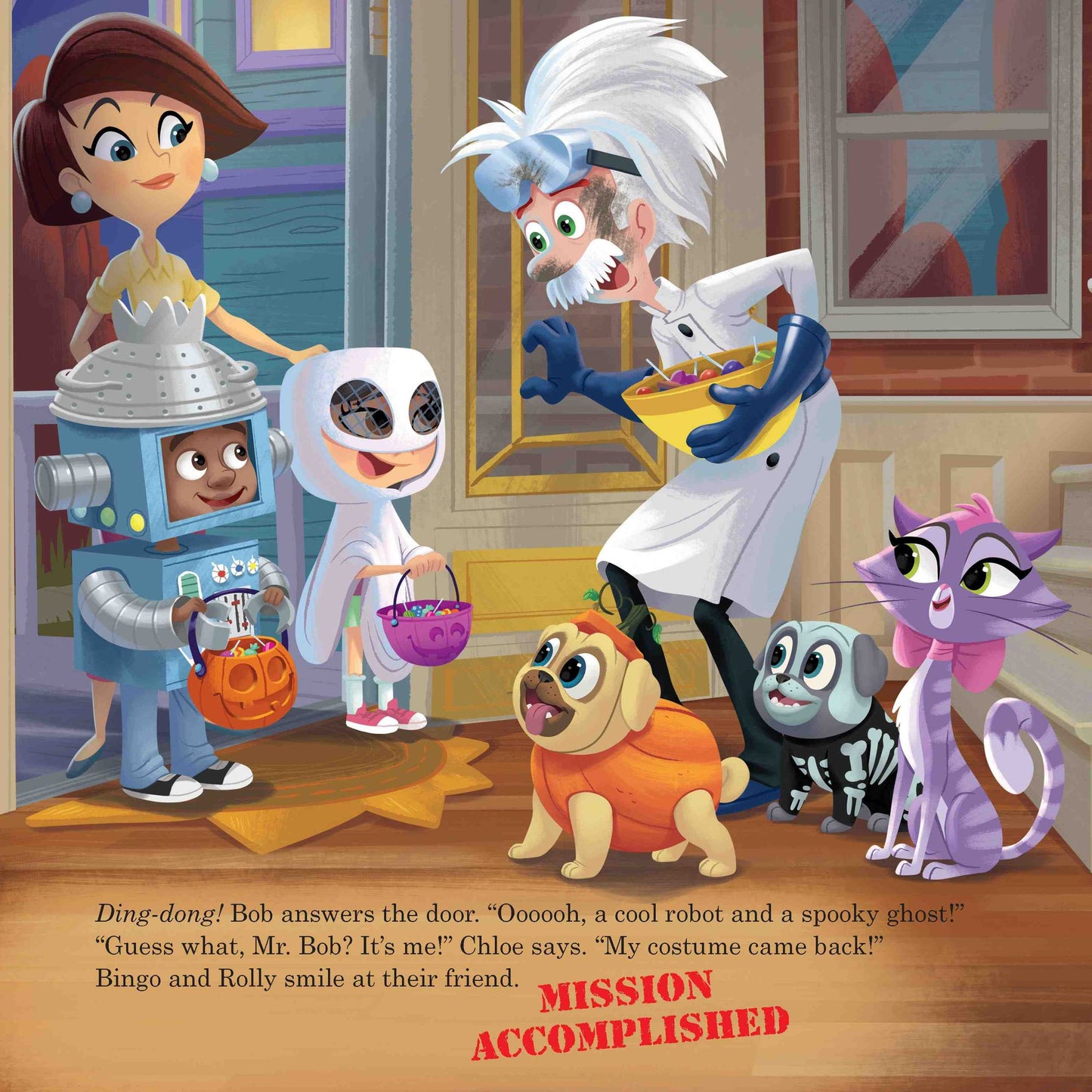 Puppy Dog Pals: Haunted Howl-Oween: With Glow-In-The-Dark Stickers!