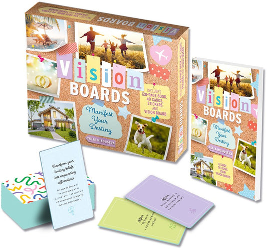 Vision Boards Manifest Your Dreams Book & Card Kit
