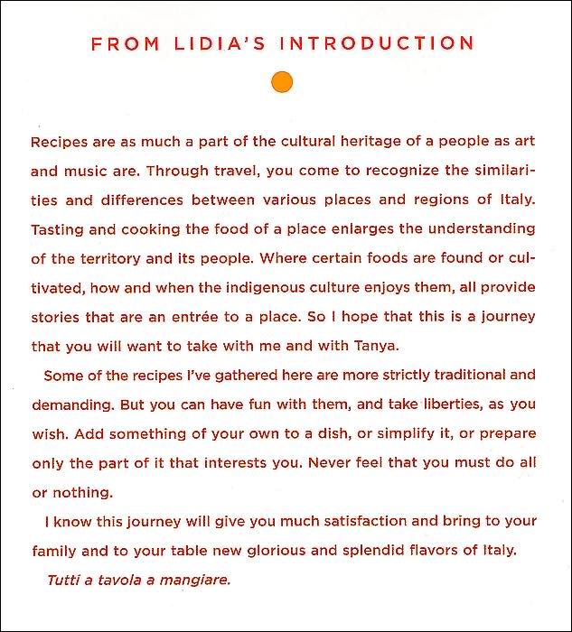 Lidia's Italy: 140 Simple and Delicious Recipes from the Ten Places in Italy Lidia Loves Most
