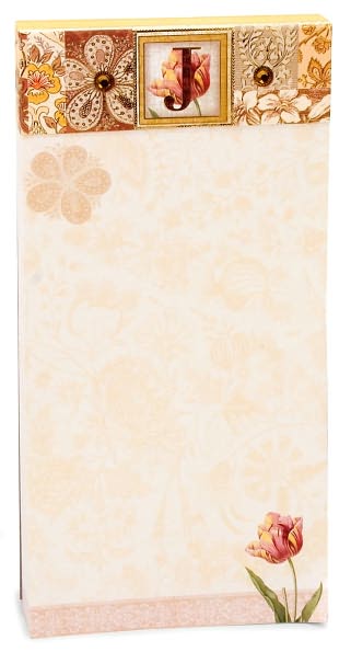 Rustic Floral List Pad J