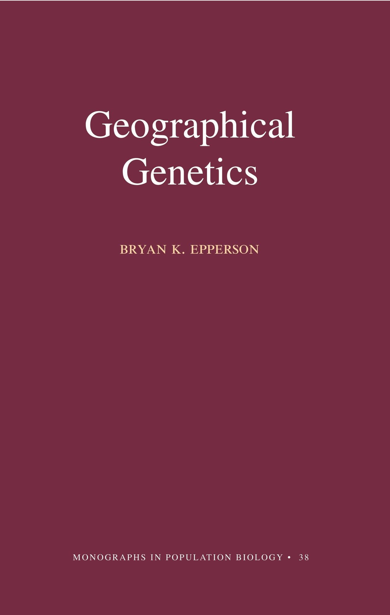 Geographical Genetics (MPB-38)