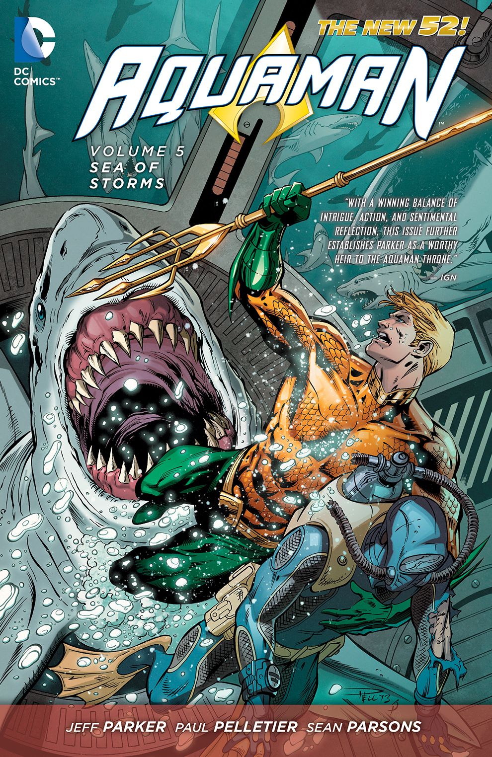 Aquaman Vol. 5: Sea of Storms (The New 52) (NOOK Comic with Zoom View)