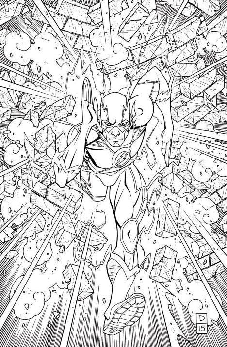 The Flash: An Adult Coloring Book