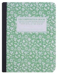 Parsley Decomposition Book : College-ruled Composition Notebook With 100% Post-Consumer-Waste Recycled Pages