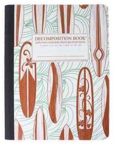 Classic Surfboards Decomposition Book : College-ruled Composition Notebook With 100% Post-consumer-waste Recycled Pages