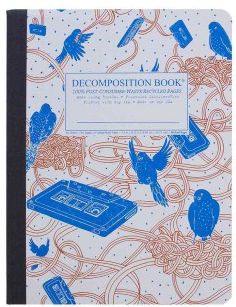 Bird Song Decomposition Book : College-ruled Composition Notebook With 100% Post-consumer-waste Recycled Pages