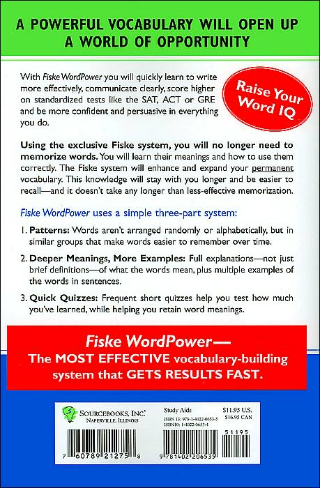 Fiske WordPower: The Amazing New Way to Build Your Vocabulary