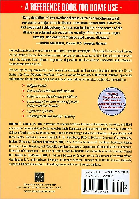 The Iron Disorders Institute Guide to Hemochromatosis