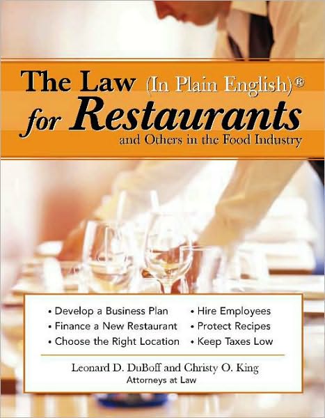 The Law (In Plain English) for Restaurants and Others in the Food Industry
