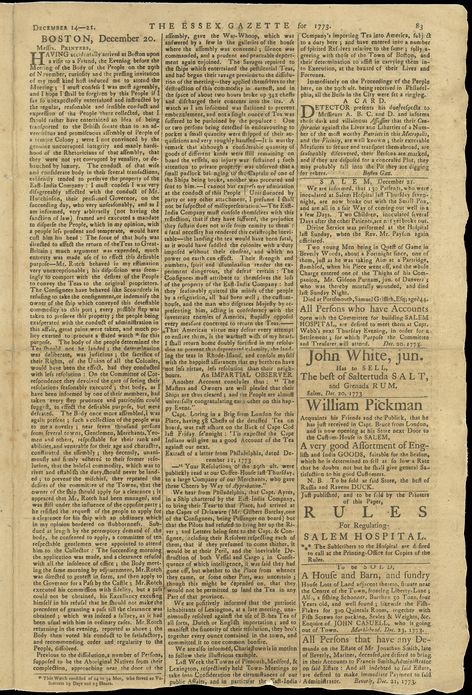 Reporting the Revolutionary War: Before It Was History, It Was News