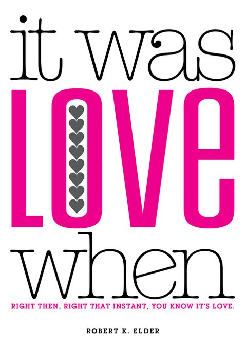It Was Love When...: Tales from the Beginning of Love