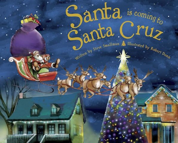 Santa Is Coming to Santa Cruz (PagePerfect NOOK Book)