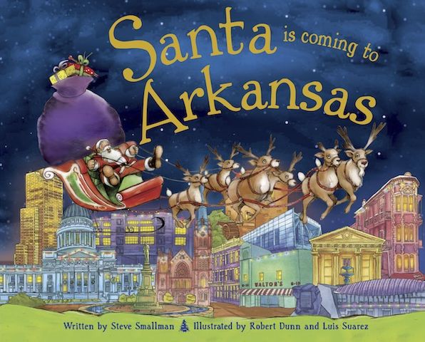 Santa Is Coming to Arkansas (PagePerfect NOOK Book)