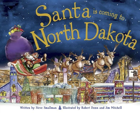 Santa Is Coming to North Dakota (PagePerfect NOOK Book)