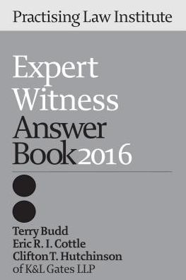 Expert Witness Answer Book 2016