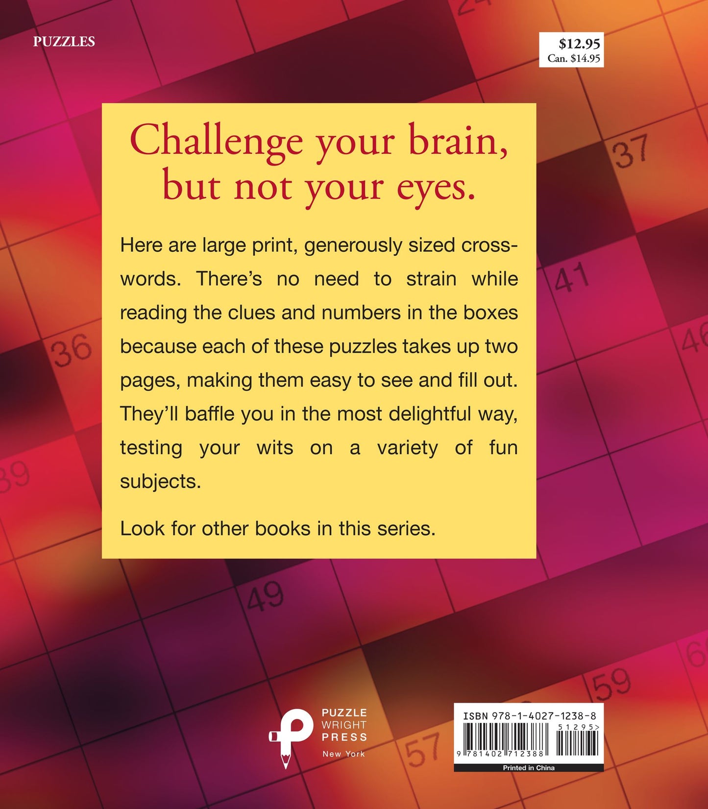 Large Print Crosswords #4