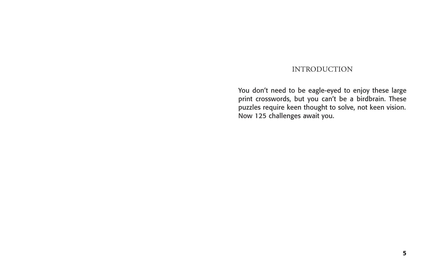 Large Print Crosswords #4