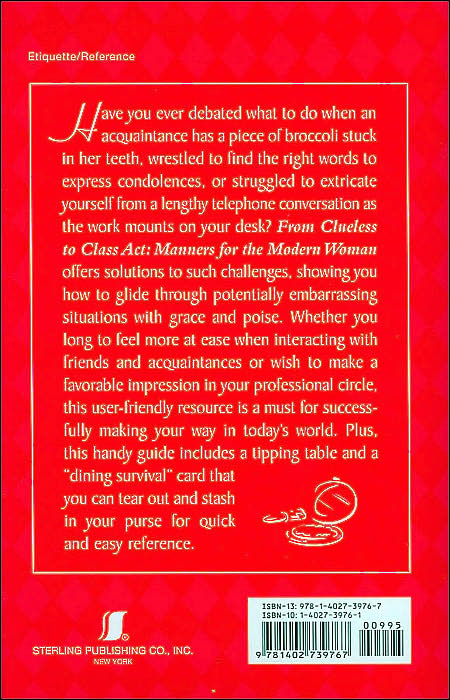 From Clueless to Class Act: Manners for the Modern Woman