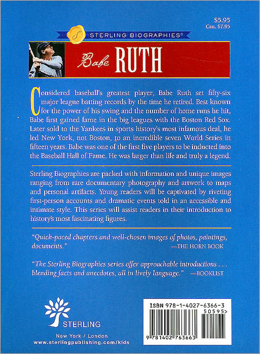 Babe Ruth: Legendary Slugger (Sterling Biographies Series)