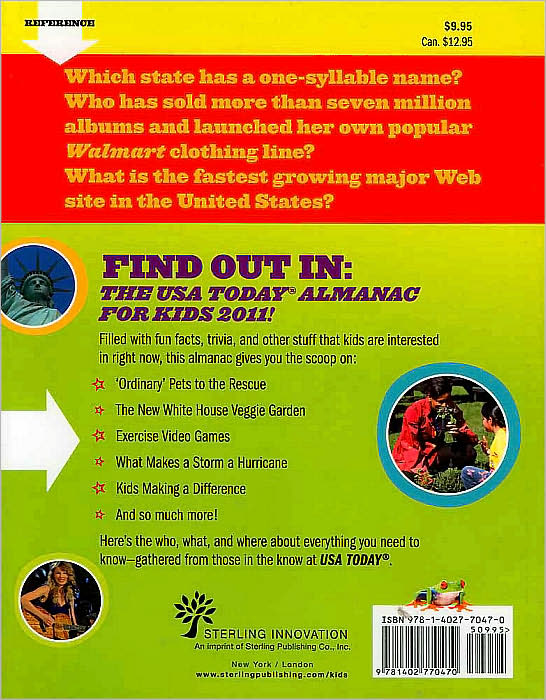 The USA TODAY Almanac for Kids 2011