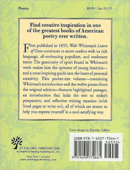 Leaves of Grass: The Original 1855 Edition: Bold-faced Thoughts on the Power and Pleasure of Self-expression