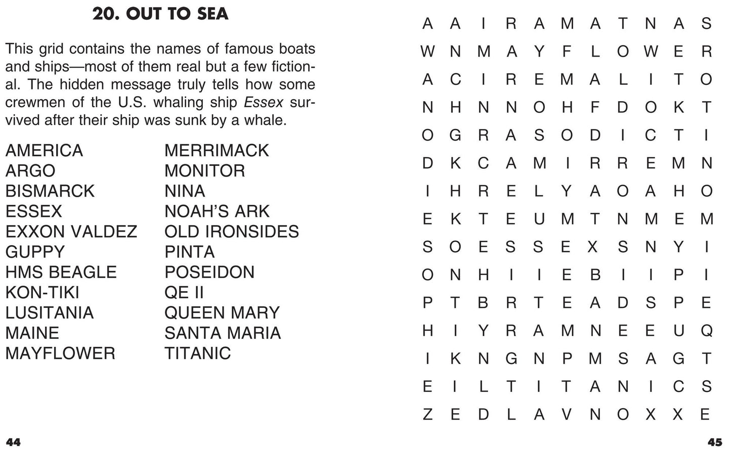 Large Print Word Search Puzzles 2