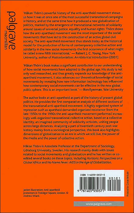 Anti-Apartheid and the Emergence of a Global Civil Society