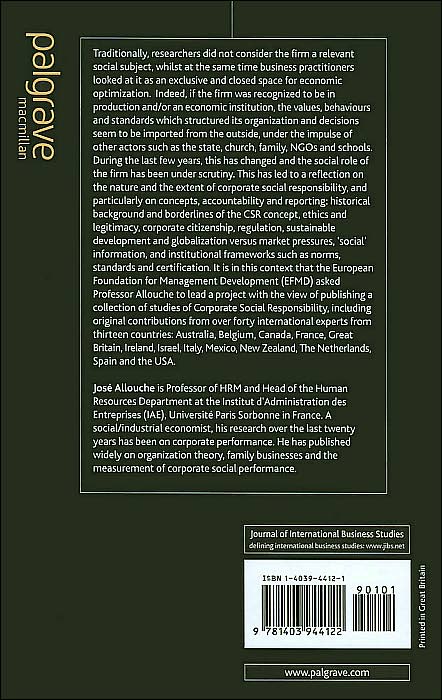 Corporate Social Responsibility: Volume 1: Concepts, Accountability and Reporting