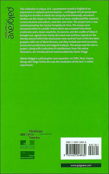 Text-E: Text in the Age of the Internet