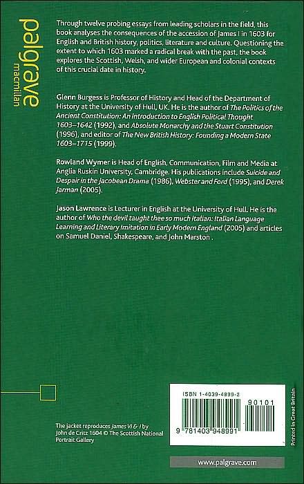 The Accession of James I: Historical and Cultural Consequences